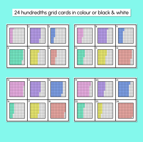 Resource preview 4 for Write the Room - Decimals: Tenths & Hundredths