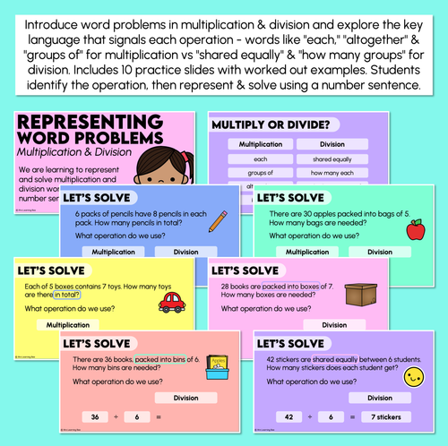 Resource preview 2 for Word Problems in Multiplication and Division - Teaching Slides