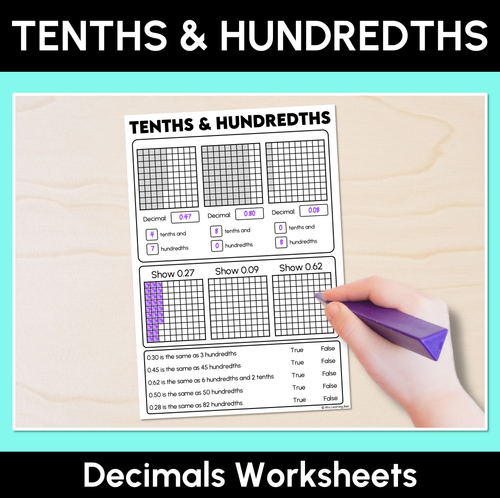 Resource preview 2 for Decimals: Tenths & Hundredths - Grade 3 & 4 Unit of Work