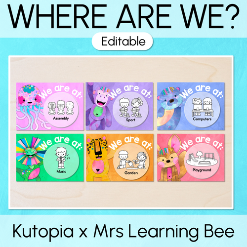 Resource preview 1 for Where Are We? Classroom Display  - The Kutopia Collection