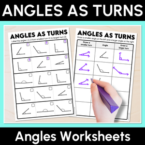 Angles as Turns - Angles Worksheets