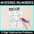 1 for Missing Numbers - 3-Digit Subtraction Problems Worksheets