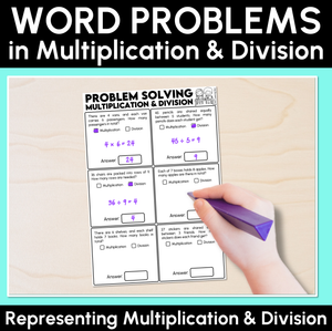 Word Problems in Multiplication and Division Worksheets