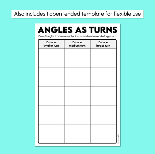 Resource preview 4 for Angles as Turns - Angles Worksheets