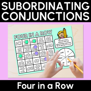 Subordinating Conjunctions - Four in a Row