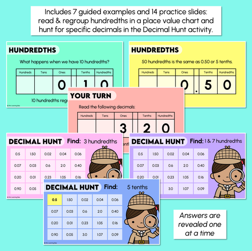 Resource preview 3 for Understanding Hundredths - Decimals Teaching Slides