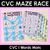 1 for CVC Words Maze Race - CVC I Words Mats