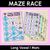 1 for Long Vowel I Words Maze Race - Long Vowel I Words Mats