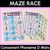 1 for Consonant Phoneme D Words Maze Race - Consonant D Words Mats