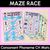 1 for Consonant Phoneme CH Words Maze Race - Consonant CH Words Mats