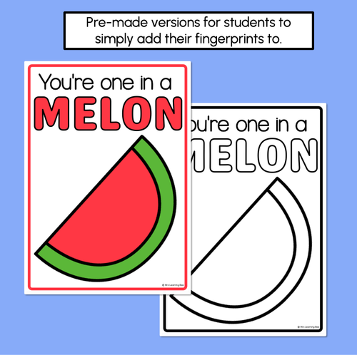 Resource preview 4 for You are one in a MELON - Pun Craft for Mother's Day or Father's Day