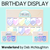 1 for BIRTHDAYS DISPLAY- The Wonderland Collection