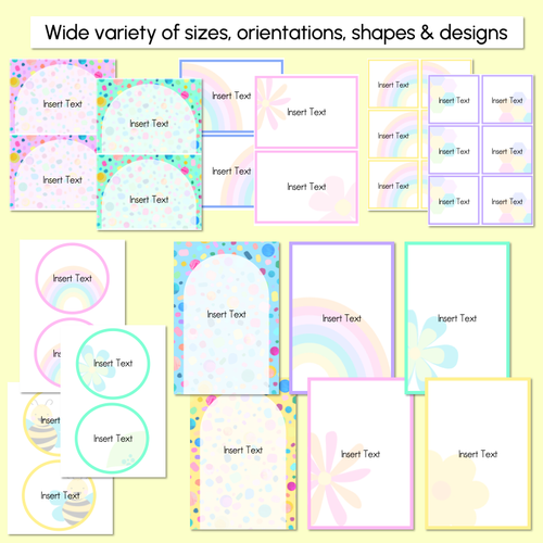 Resource preview 3 for EDITABLE LABELS- The Kasey Rainbow Collection 