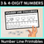 1 for Number Line Challenge Printables - 3-Digit & 4-Digit Numbers