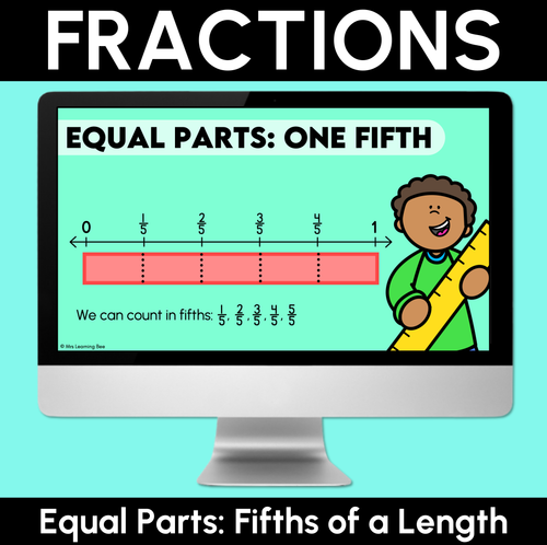 Resource preview 3 for Fractions of a Length: Making Halves, Thirds & Fifths - Grade 3 & 4 Unit of Work