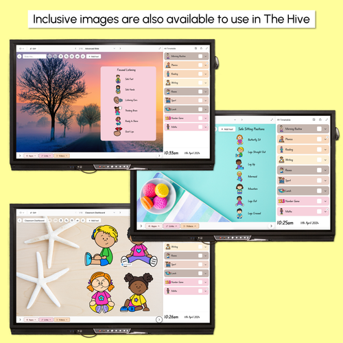 Resource preview 6 for Inclusive Sitting Posters & Display - Hexagonal Rainbow Design