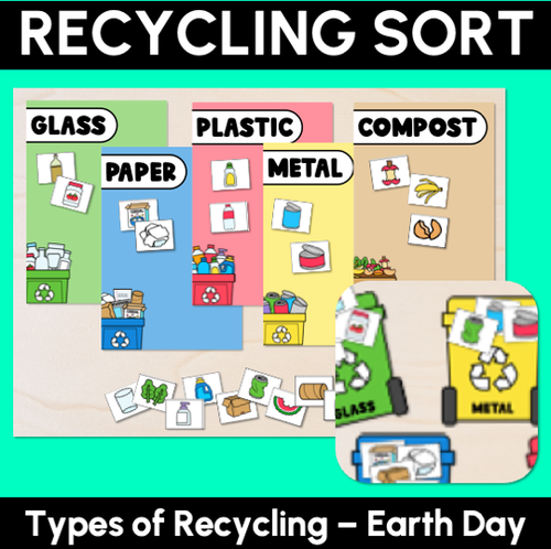 Resource preview 1 for Earth Day Recycling Sort Activity