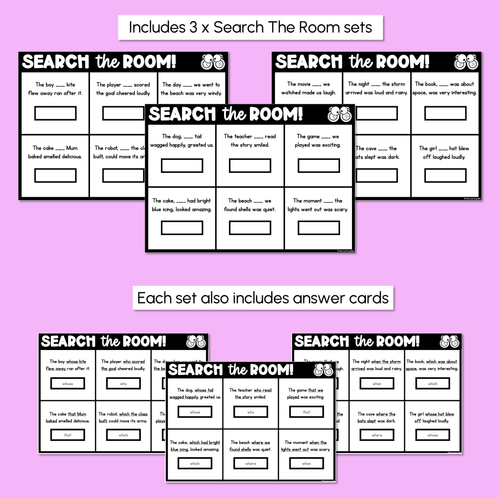 Resource preview 3 for Read the Room - Adjectival Clause