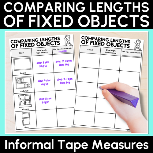 Resource preview 10 for Compare & Order Lengths Using Appropriate Informal Units - Unit of Work