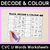 12 for Trace, Decode & Colour - CVC CVCC CCVC Words Decodable Worksheets Bundle