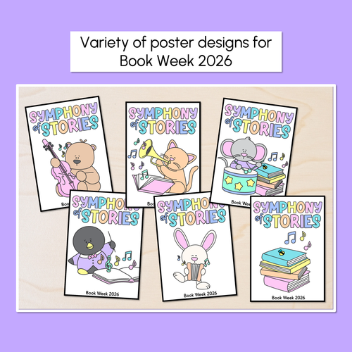 Resource preview 2 for BOOK WEEK 2026 Posters - Symphony of Stories
