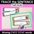 1 for CVCC CCVC Sentences - Trace the Sentence Task Cards - Missing Words