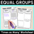 1 for Equal Groups - Using Language of 'Times as Many' - Worksheets