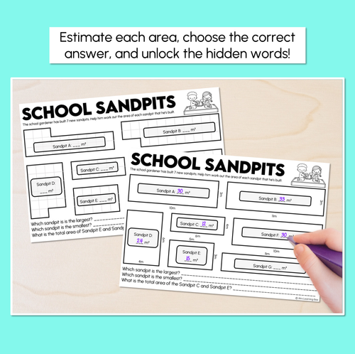Resource preview 2 for School Sandpits – Square Metre Worksheets