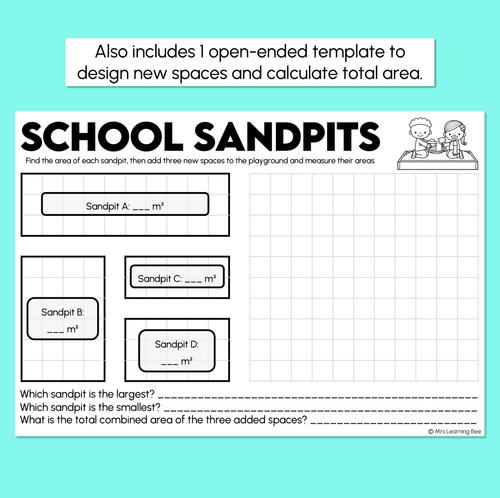 Resource preview 4 for School Sandpits – Square Metre Worksheets