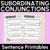 10 for Subordinating Conjunctions Bundle