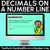 1 for Decimals on a Number Line - Tenths & Hundredths Digital Slides