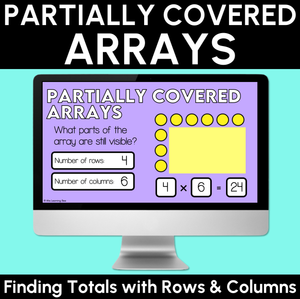 Partially Covered Arrays - Finding Totals with Rows & Columns - Digital Slides