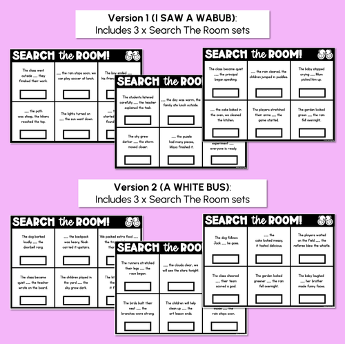 Resource preview 3 for Read the Room - Subordinating Conjunctions