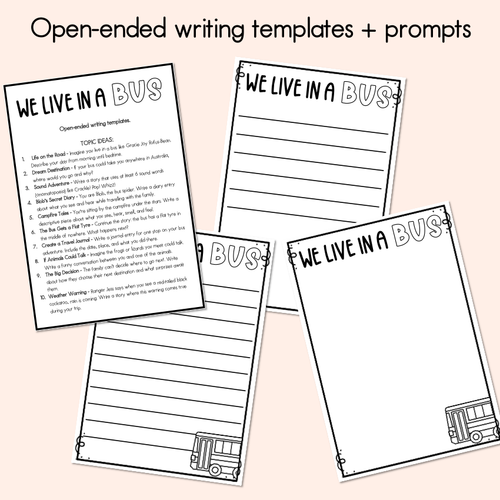 Resource preview 3 for We Live In A Bus Printable Pack - Book Week 2025