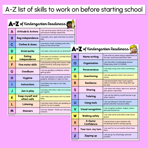 Resource preview 2 for A-Z of Kindergarten Readiness - School Transition Parent Handout