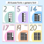3 for NUMBER POSTERS 1-30 - The Brentos Collection - Pastel Rainbow