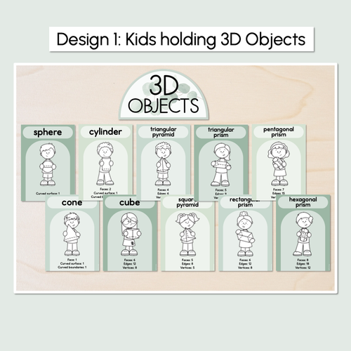 Resource preview 2 for 3D Object Posters - The Eucalyptus Edit - Eucalyptus Classroom Decor