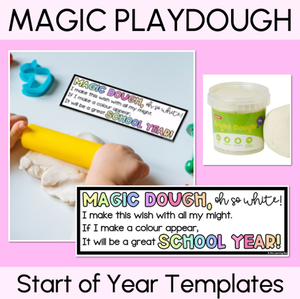 Magic Dough First Day of School Templates - Back to School Activity