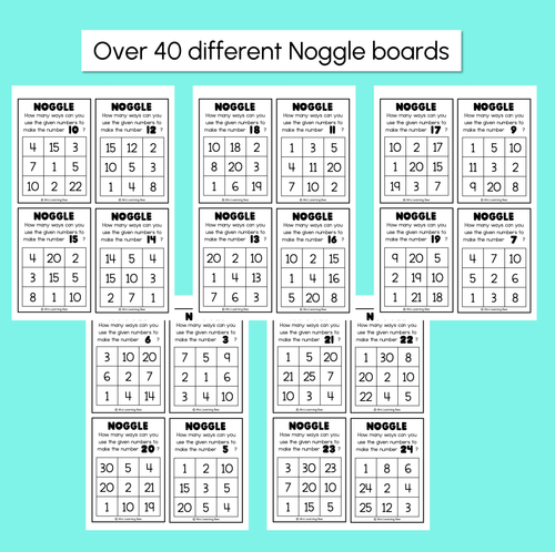 Resource preview 3 for Noggle – Number Templates