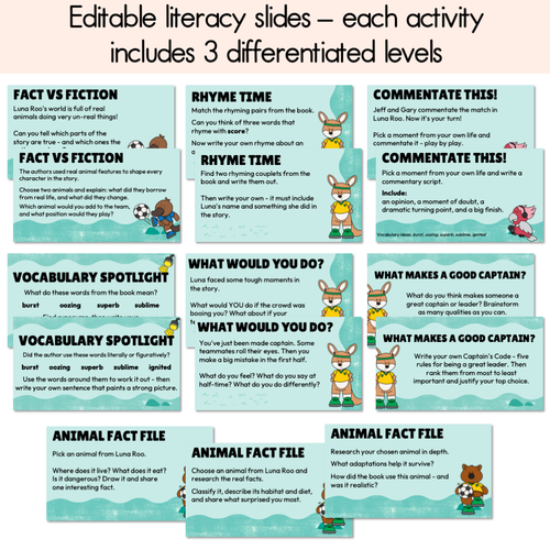 Resource preview 2 for Luna Roo Editable Slides - Differentiated Writing, Maths and Design Prompts - National Simultaneous Storytime 2026
