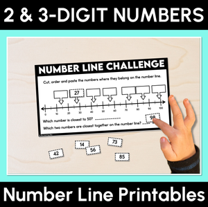 Number Line Challenge - 2 & 3 Digit Numbers