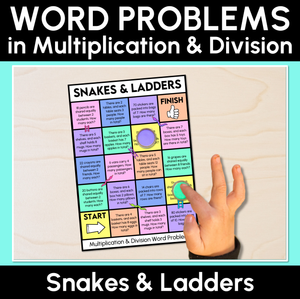 Word Problems in Multiplication and Division - Snakes and Ladders Game
