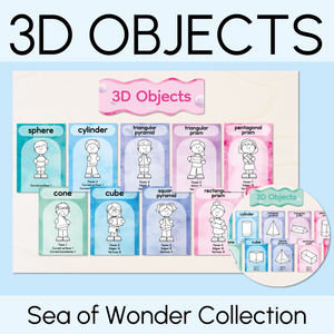 3D Object Posters - The Sea of Wonder Collection - Calming Classroom Decor