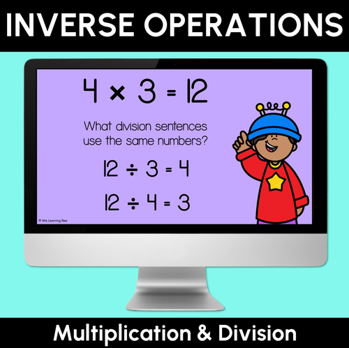 Resource preview 1 for Inverse Operations - Multiplication & Division - Digital Slides