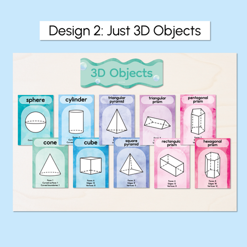 Resource preview 3 for 3D Object Posters - The Sea of Wonder Collection - Calming Classroom Decor