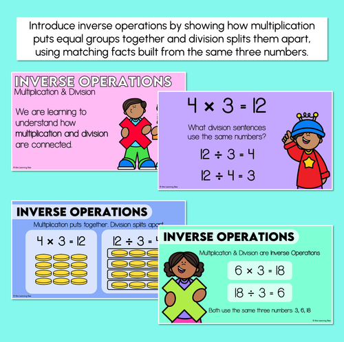 Resource preview 2 for Inverse Operations - Multiplication & Division - Digital Slides