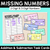 1 for Missing Numbers - 2-Digit & 3-Digit Numbers - Addition & Subtraction Task Cards