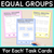 1 for Equal Groups - Using Language of 'For Each - Task Cards