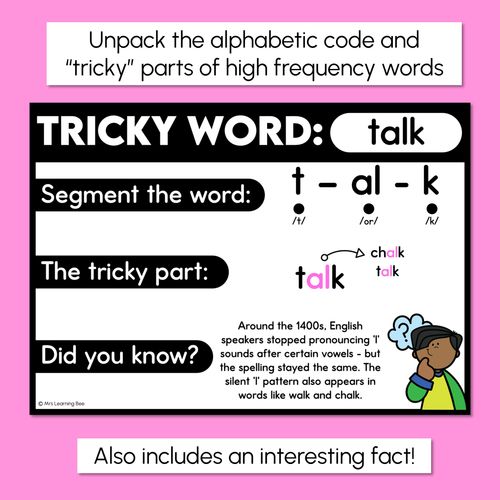 Resource preview 2 for High Frequency Heart Word Posters SET 5- WORDS WITH TRICKY SPELLINGS