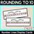 1 for Rounding to Nearest Ten - Number Lines Display Cards & Desk Companions (Neutral)